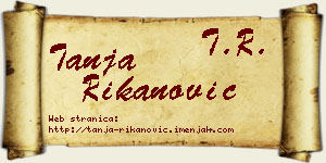 Tanja Rikanović vizit kartica